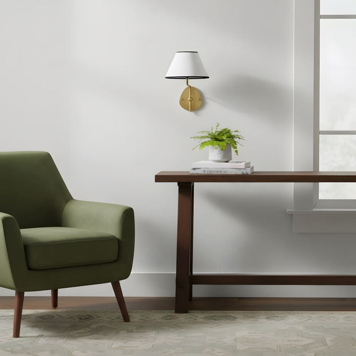 Quenira Wall Lamp – Modern American Minimalist Fabric