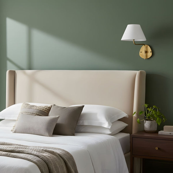 Quenira Wall Lamp – Modern American Minimalist Fabric