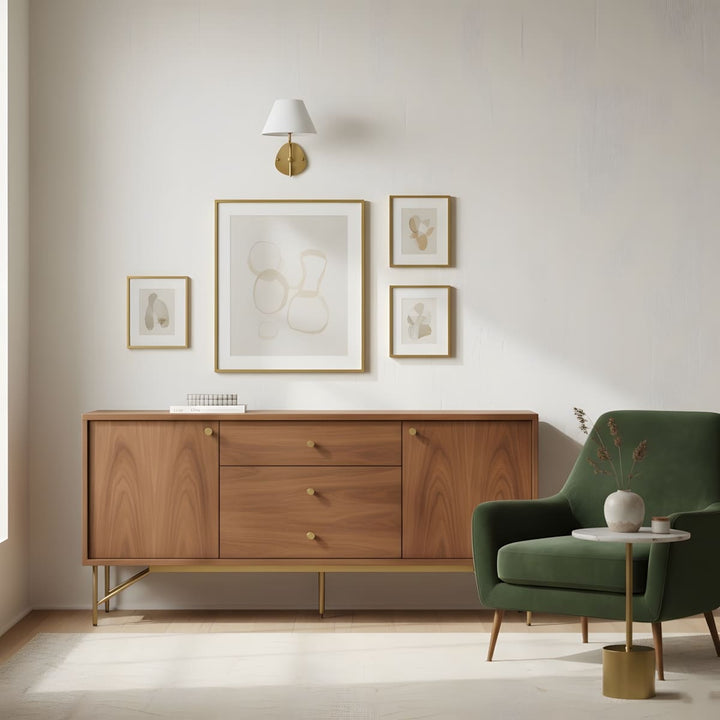 Quenira Wall Lamp – Modern American Minimalist Fabric