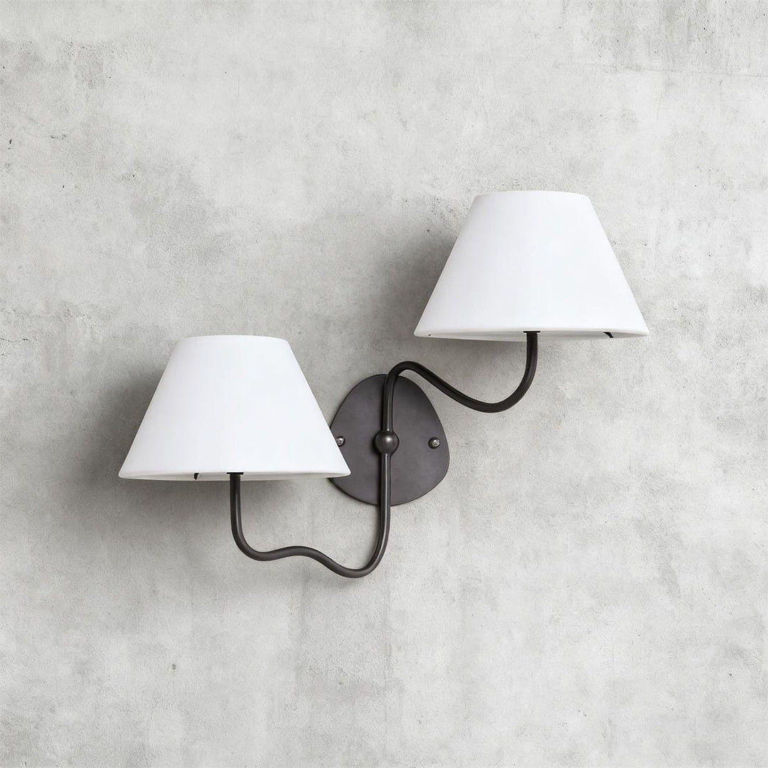 Quenira Wall Lamp – Modern American Minimalist Fabric