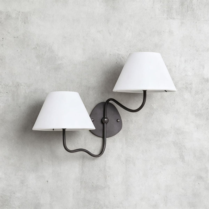 Quenira Wall Lamp – Modern American Minimalist Fabric