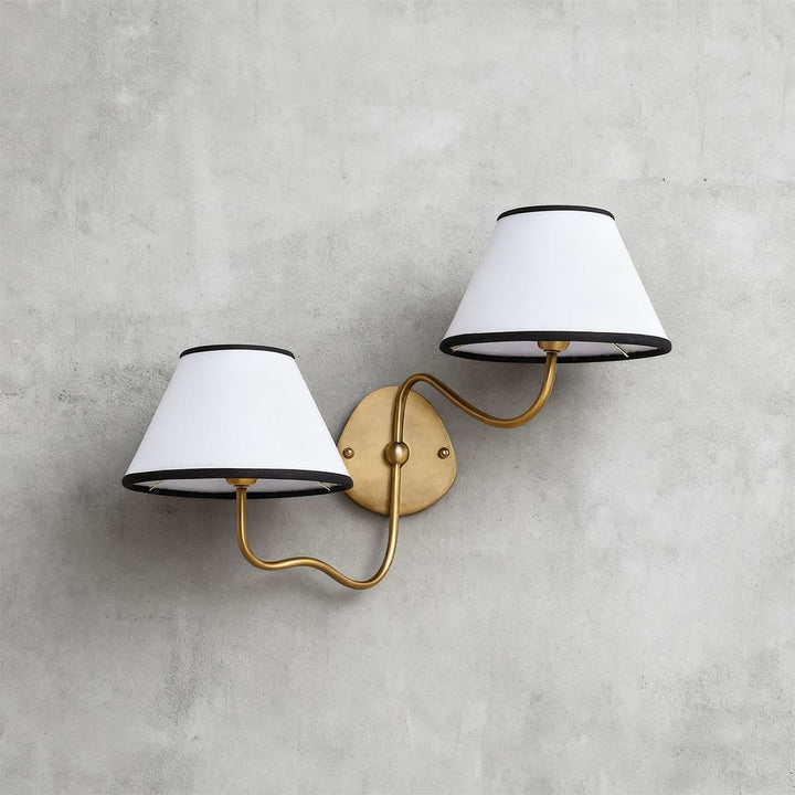 Quenira Wall Lamp – Modern American Minimalist Fabric