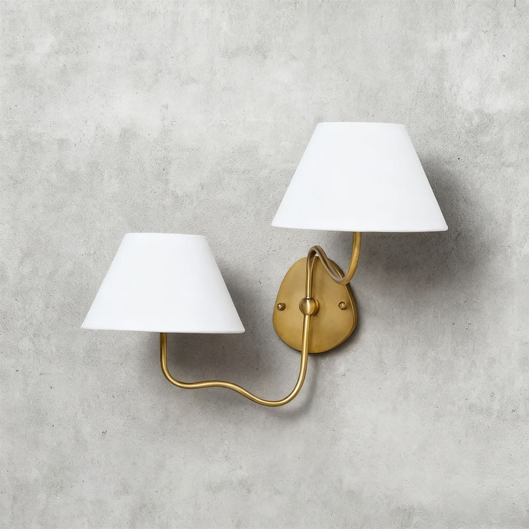 Quenira Wall Lamp – Modern American Minimalist Fabric