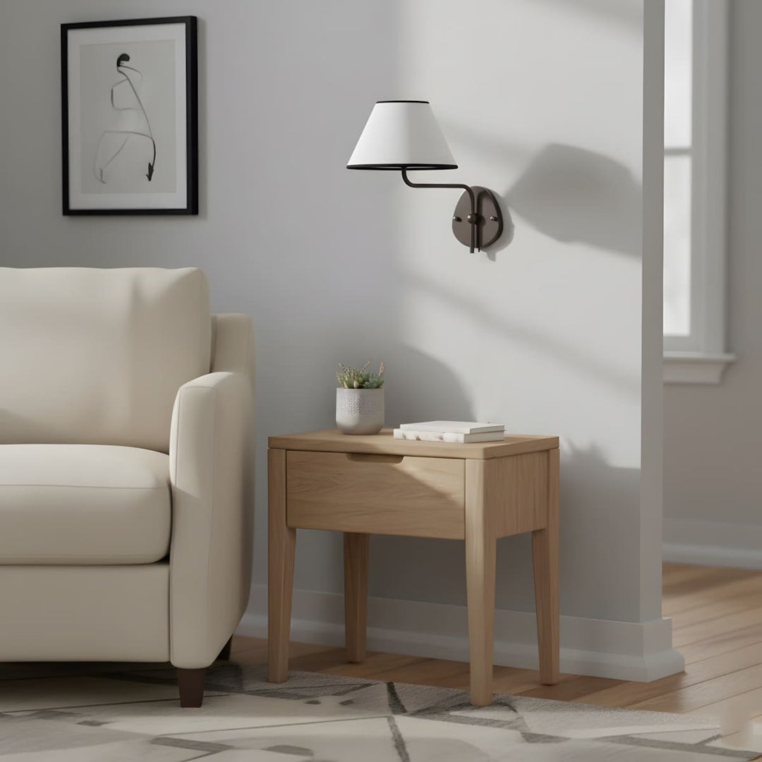 Quenira Wall Lamp – Modern American Minimalist Fabric