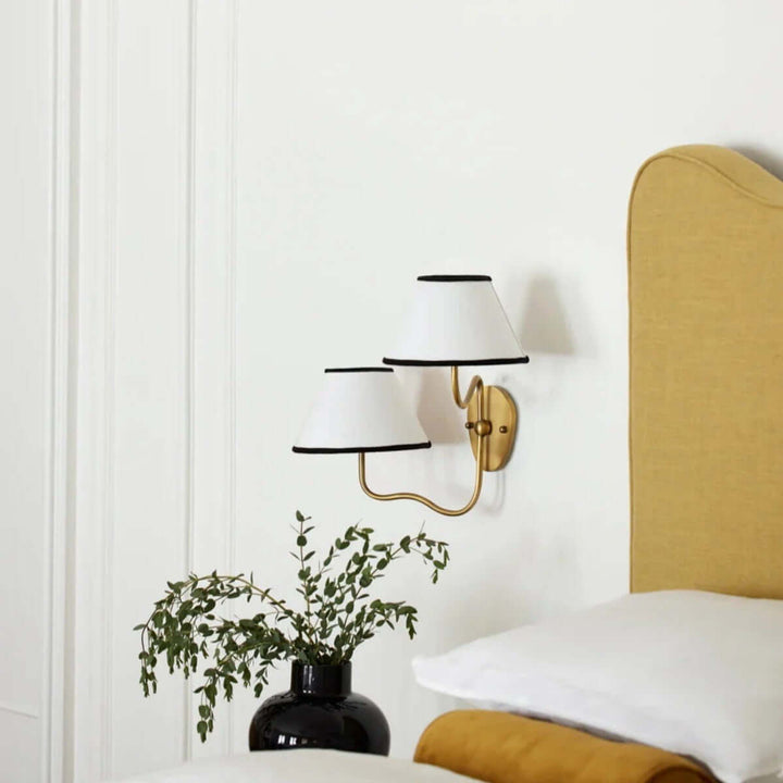 Quenira Wall Lamp – Modern American Minimalist Fabric