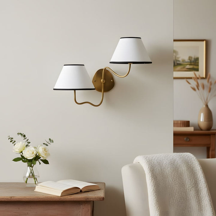 Quenira Wall Lamp – Modern American Minimalist Fabric