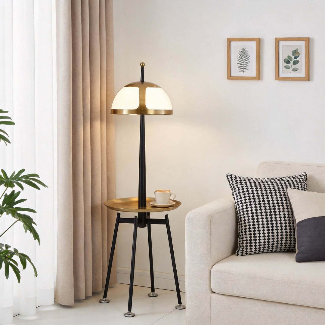 Qunaro Floor Lamp – Nordic Luxury Tray Floor Lamp