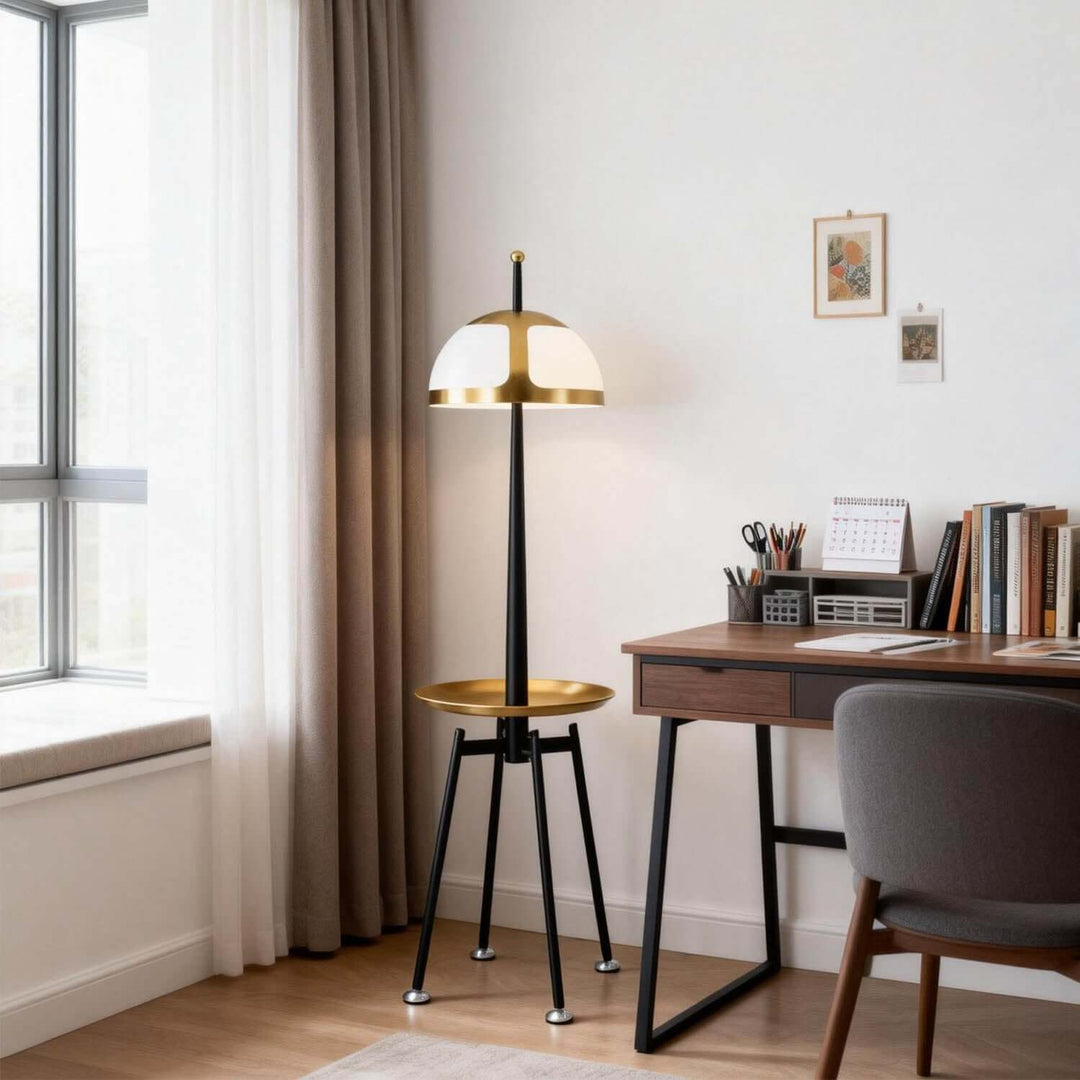 Qunaro Floor Lamp – Nordic Luxury Tray Floor Lamp