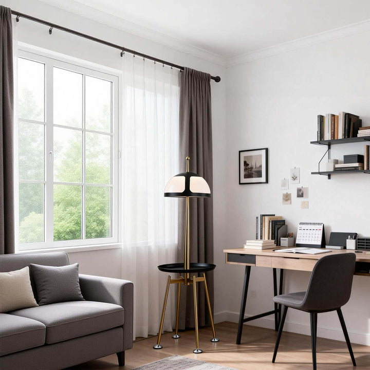 Qunaro Floor Lamp – Nordic Luxury Tray Floor Lamp