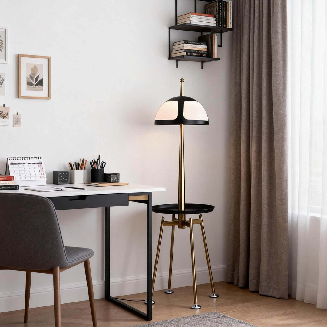 Qunaro Floor Lamp – Nordic Luxury Tray Floor Lamp