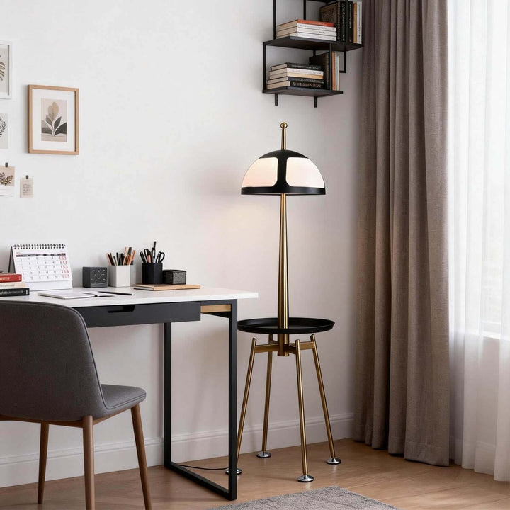 Qunaro Floor Lamp – Nordic Luxury Tray Floor Lamp