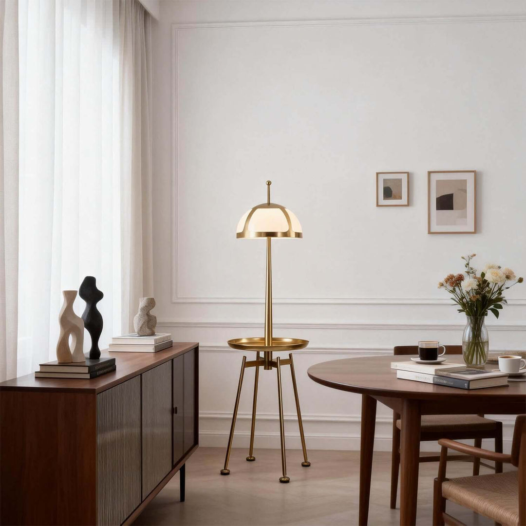 Qunaro Floor Lamp – Nordic Luxury Tray Floor Lamp