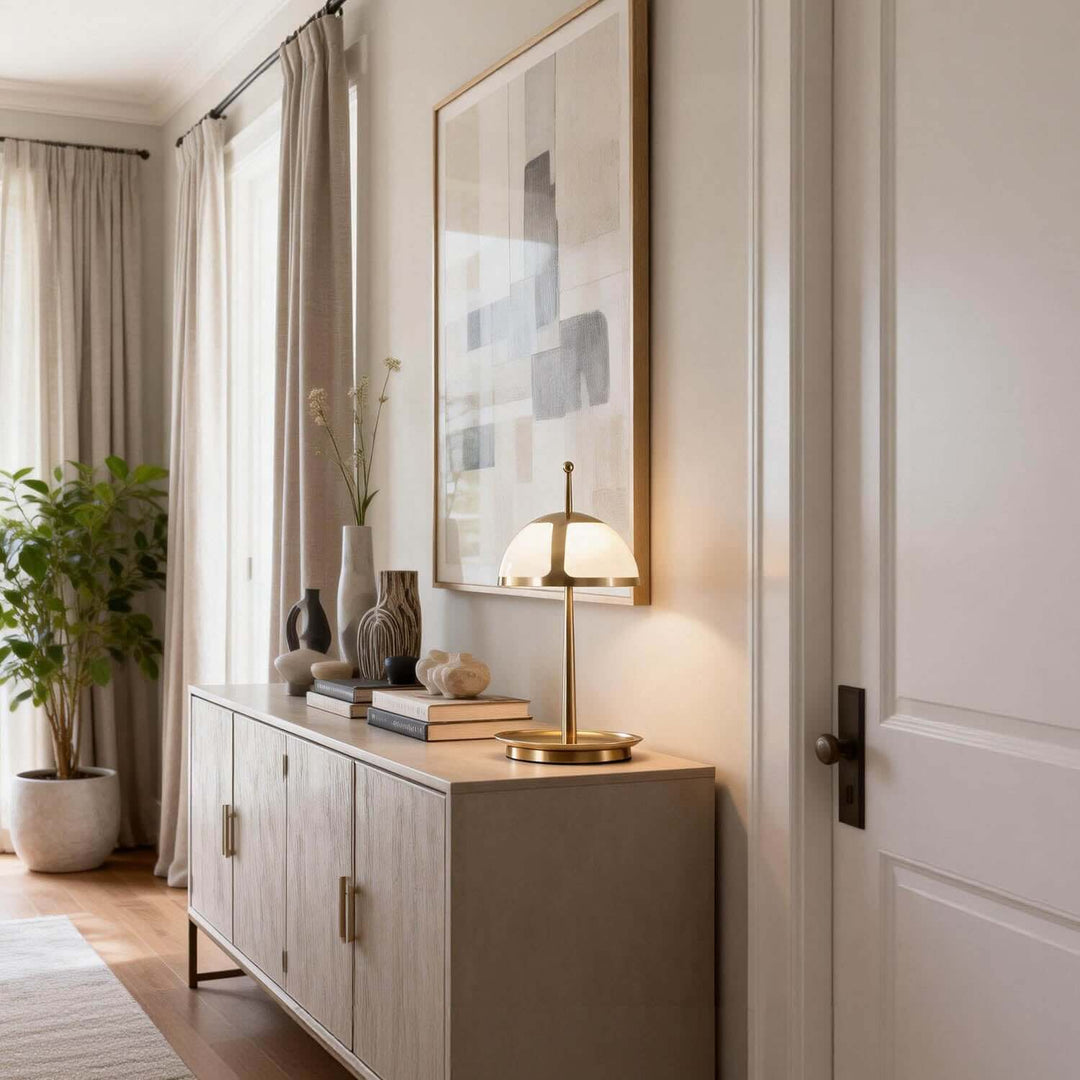 Qunaro Table Lamp – Modern Light Luxury Entryway Lamp