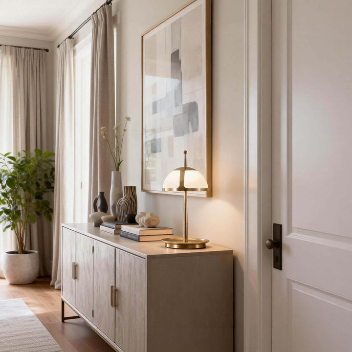 Qunaro Table Lamp – Modern Light Luxury Entryway Lamp