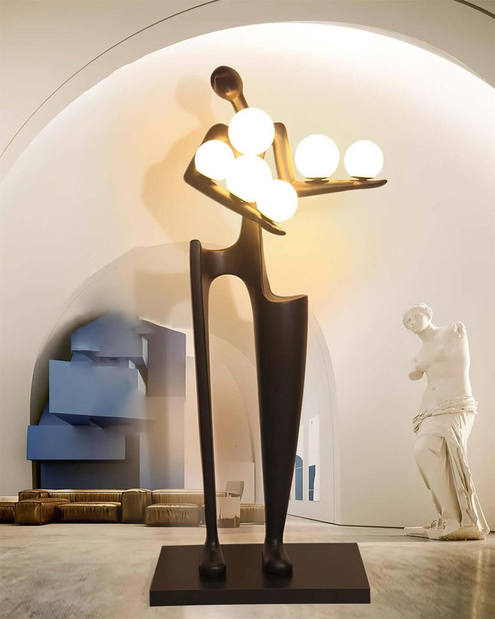Quoreva Sculptural Floor Lamp – Nordic Light Luxury & Creativity