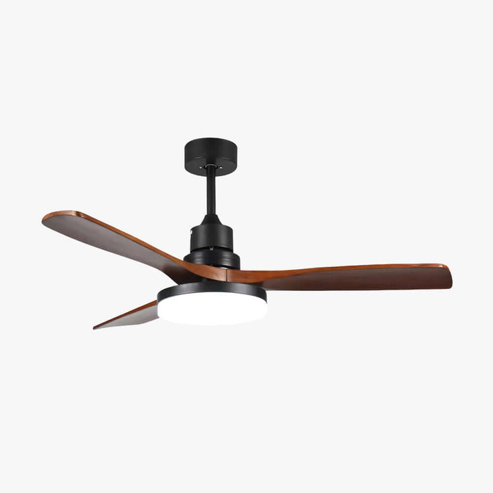 Quorlin Ceiling Fan Light | Modern French Wood Fan Light