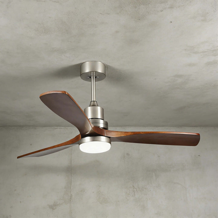 Quorlin Ceiling Fan Light | Modern French Wood Fan Light