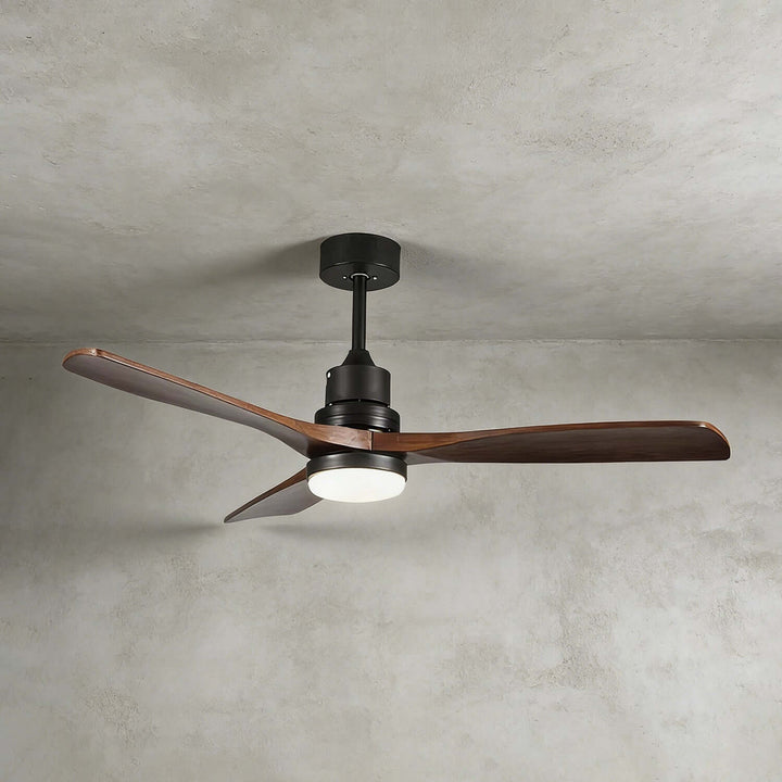 Quorlin Ceiling Fan Light | Modern French Wood Fan Light