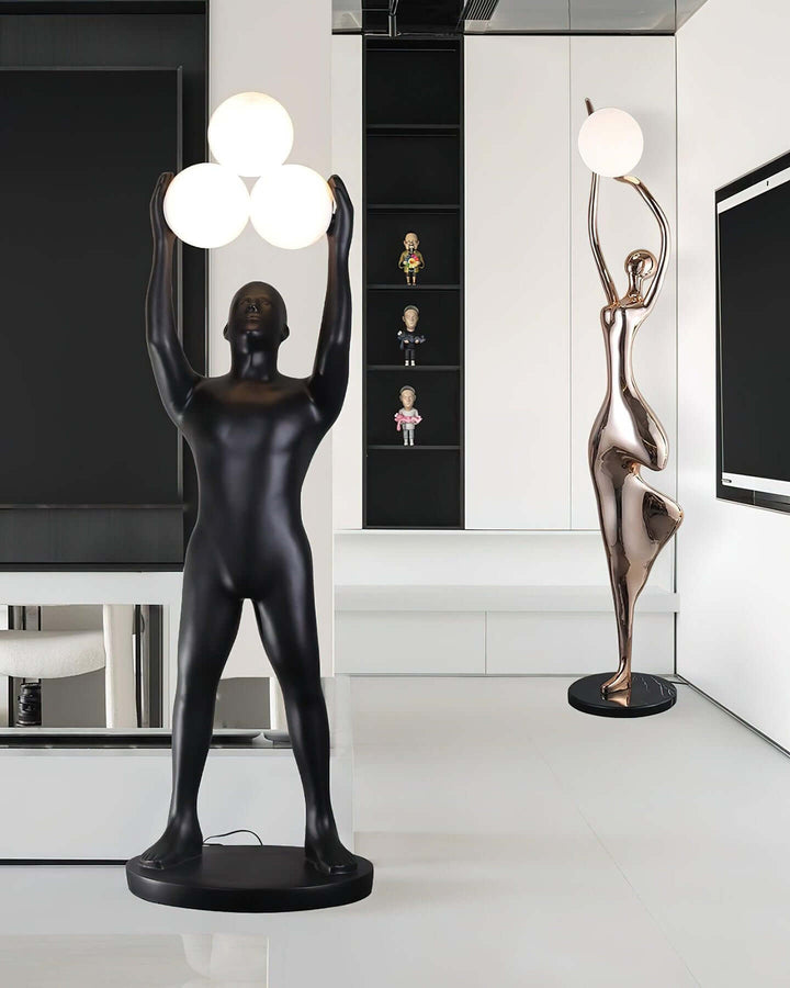 Qureal Sculpture Floor Lamp – Nordic Creative Abstract Art Light