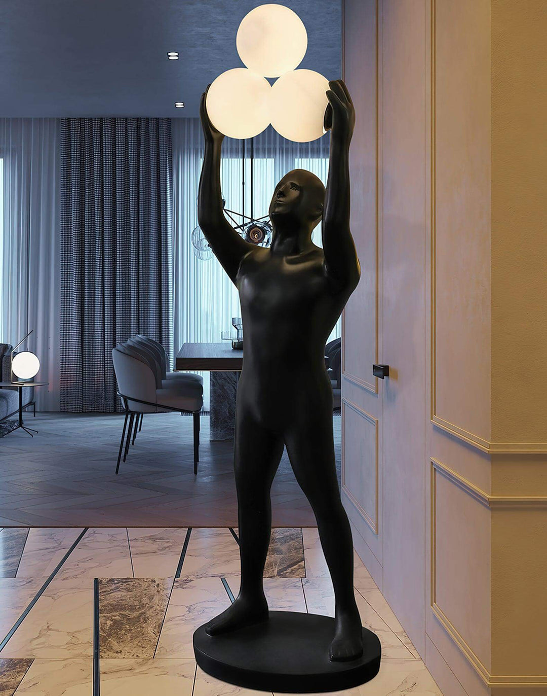 Qureal Sculpture Floor Lamp – Nordic Creative Abstract Art Light