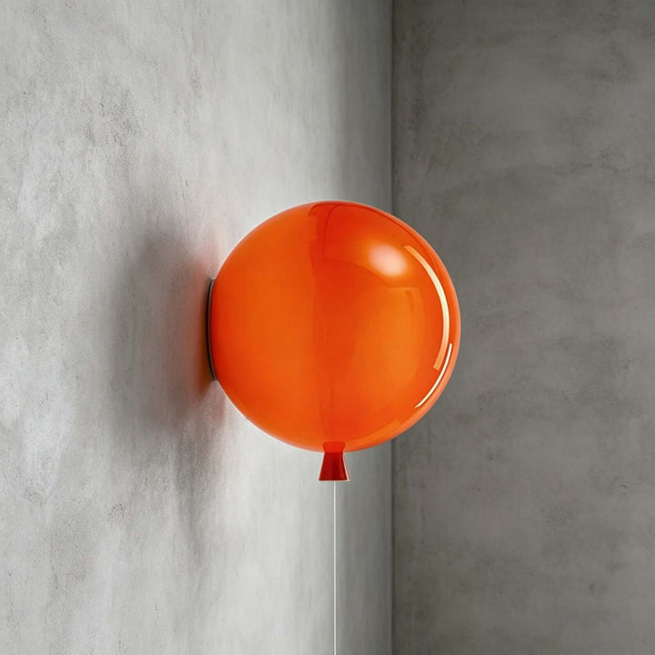 Qwerv Wall Light - Glass Art Deco Balloon for Kids' Room