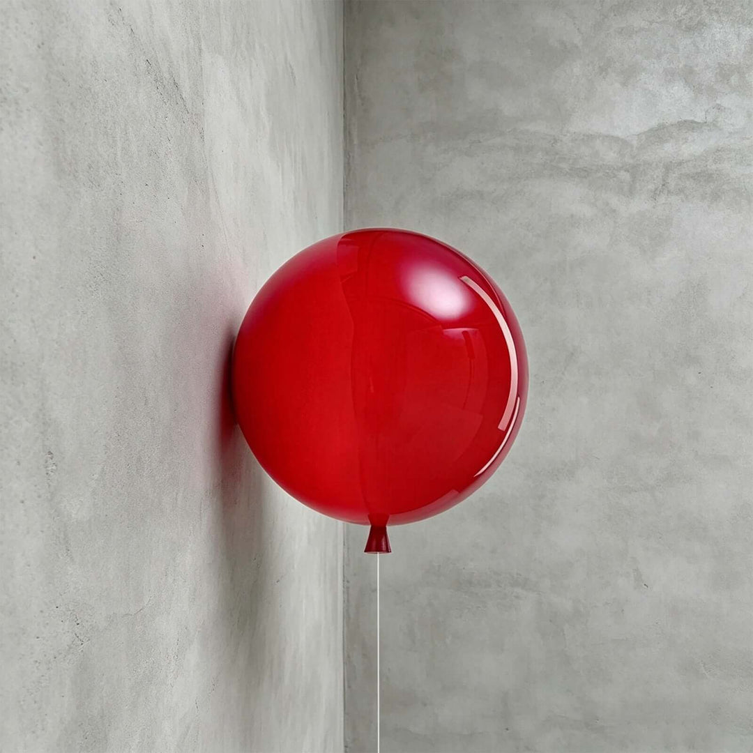 Qwerv Wall Light - Glass Art Deco Balloon for Kids' Room