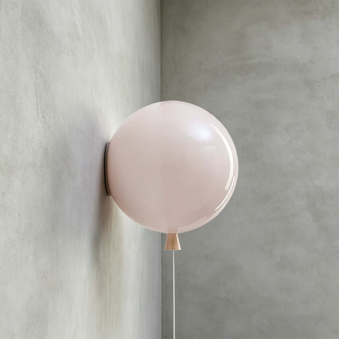 Qwerv Wall Light - Glass Art Deco Balloon for Kids' Room