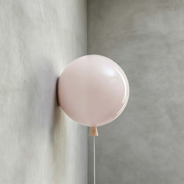 Qwerv Wall Light - Glass Art Deco Balloon for Kids' Room