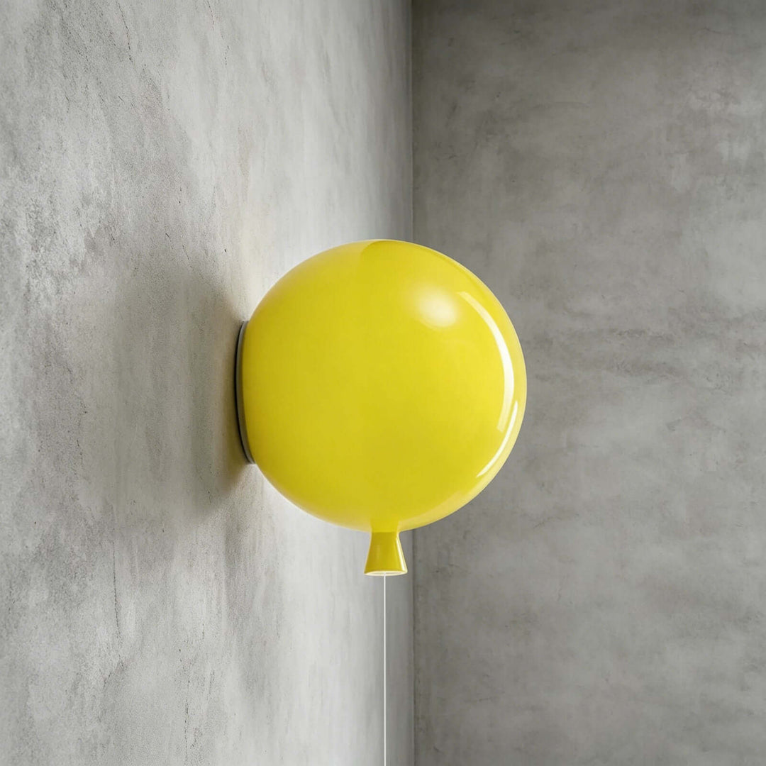 Qwerv Wall Light - Glass Art Deco Balloon for Kids' Room