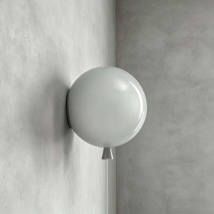 Qwerv Wall Light - Glass Art Deco Balloon for Kids' Room