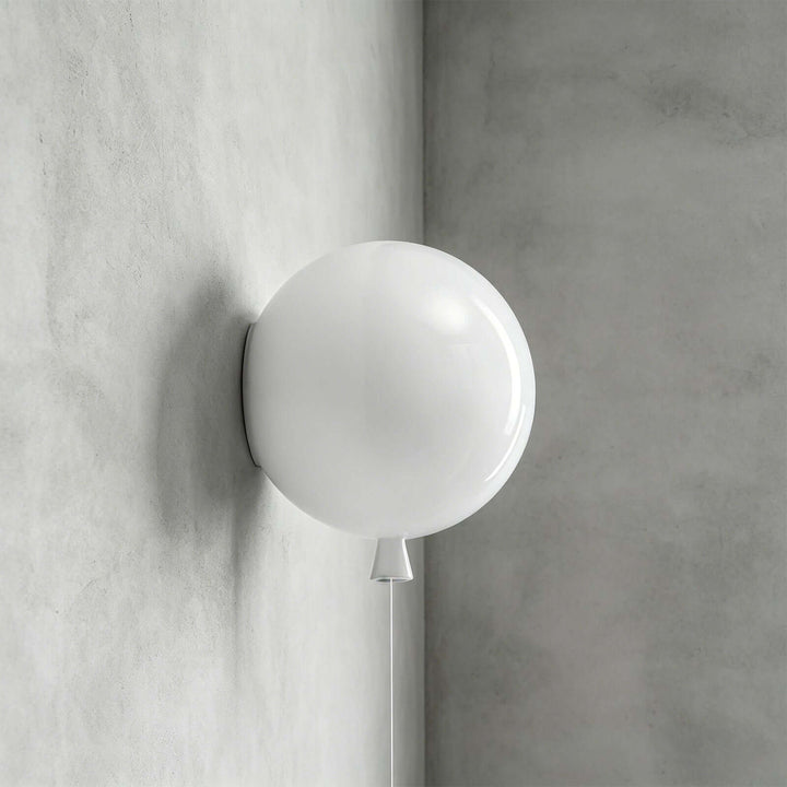 Qwerv Wall Light - Glass Art Deco Balloon for Kids' Room