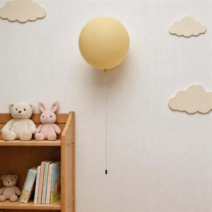 Qwerv Wall Light - Glass Art Deco Balloon for Kids' Room