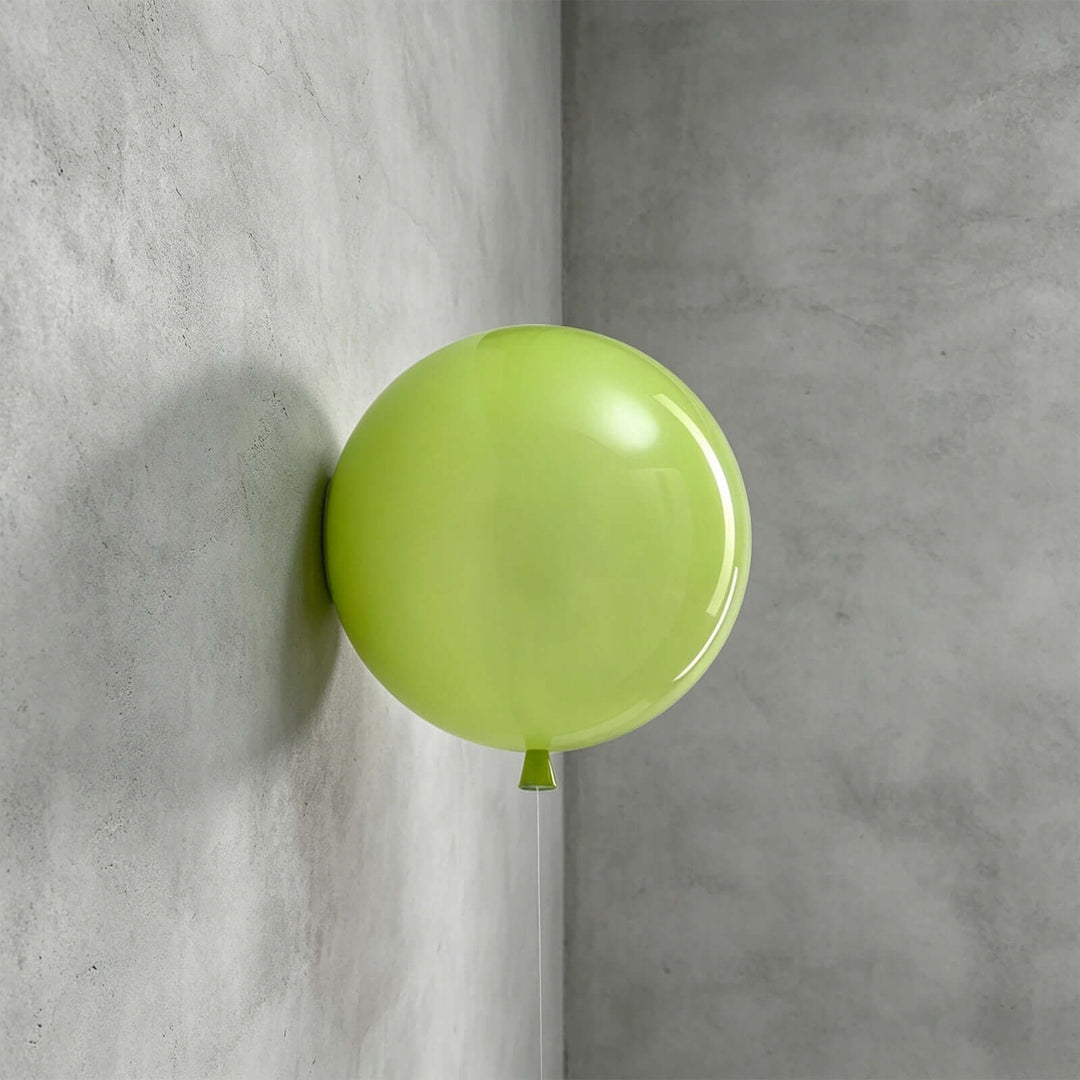 Qwerv Wall Light - Glass Art Deco Balloon for Kids' Room