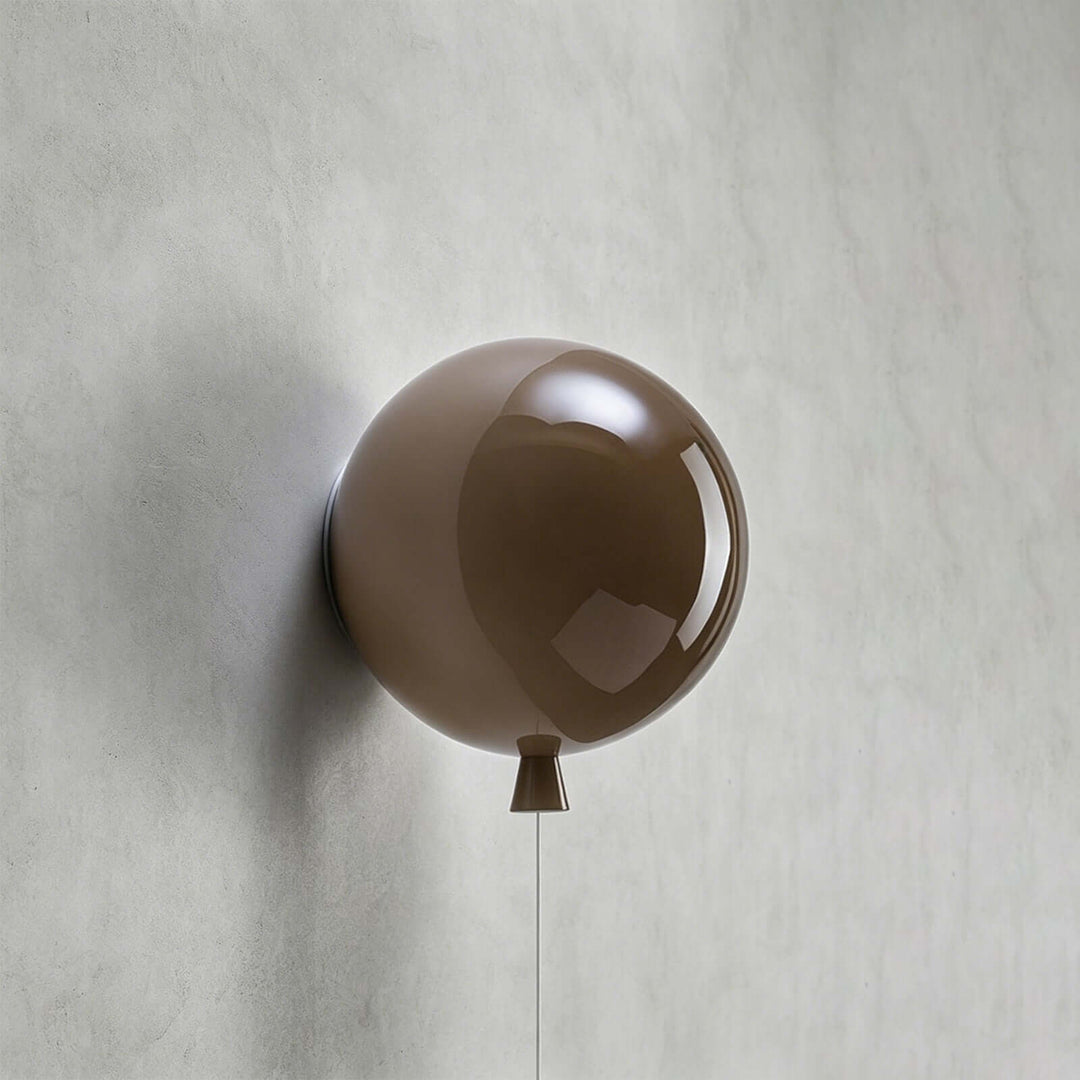 Qwerv Wall Light - Glass Art Deco Balloon for Kids' Room
