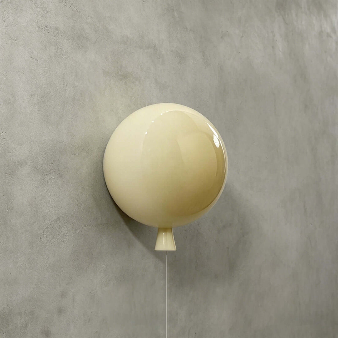 Qwerv Wall Light - Glass Art Deco Balloon for Kids' Room