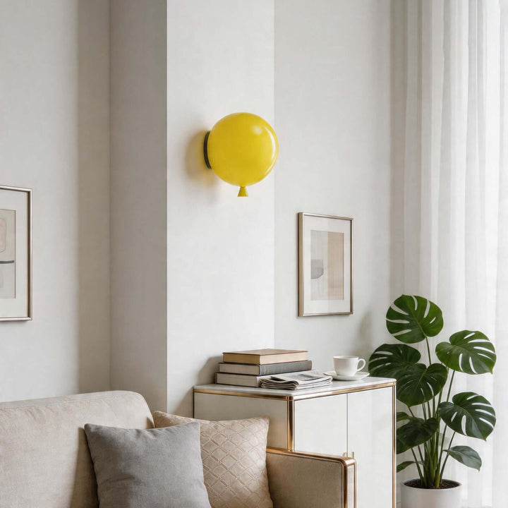 Qwerv Wall Light - Glass Art Deco Balloon for Kids' Room