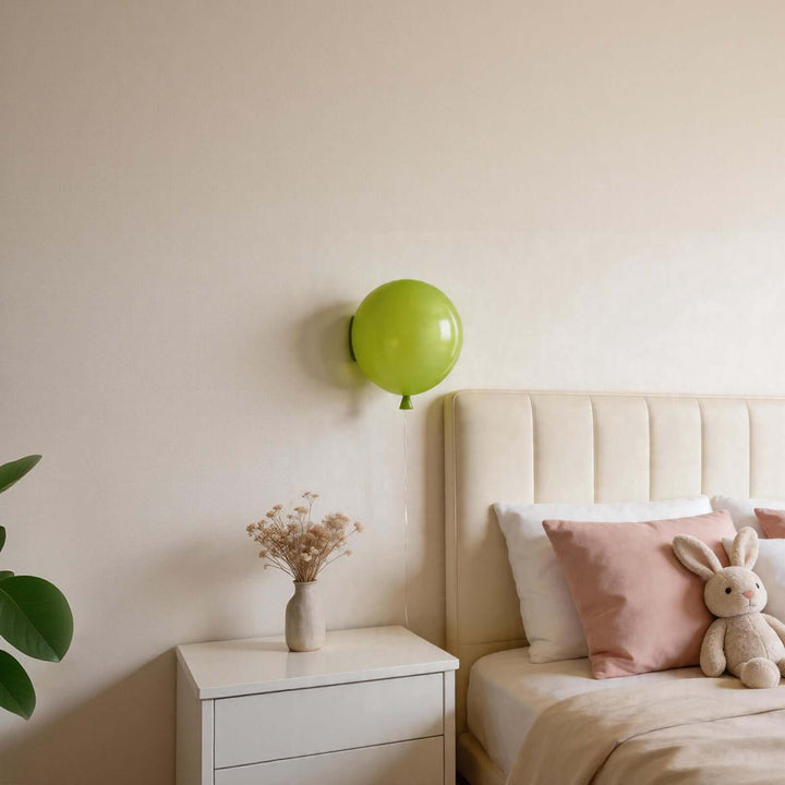 Qwerv Wall Light - Glass Art Deco Balloon for Kids' Room