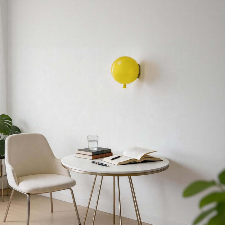 Qwerv Wall Light - Glass Art Deco Balloon for Kids' Room
