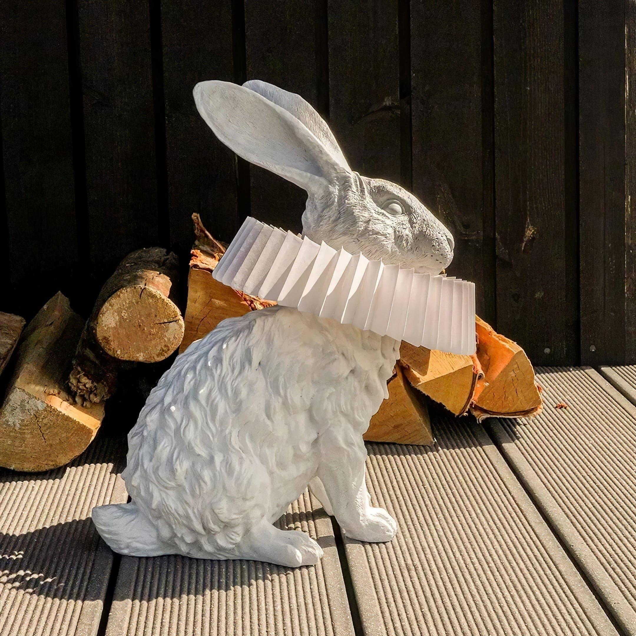 Rabbit White Resin Table Lamp - Vinlighting