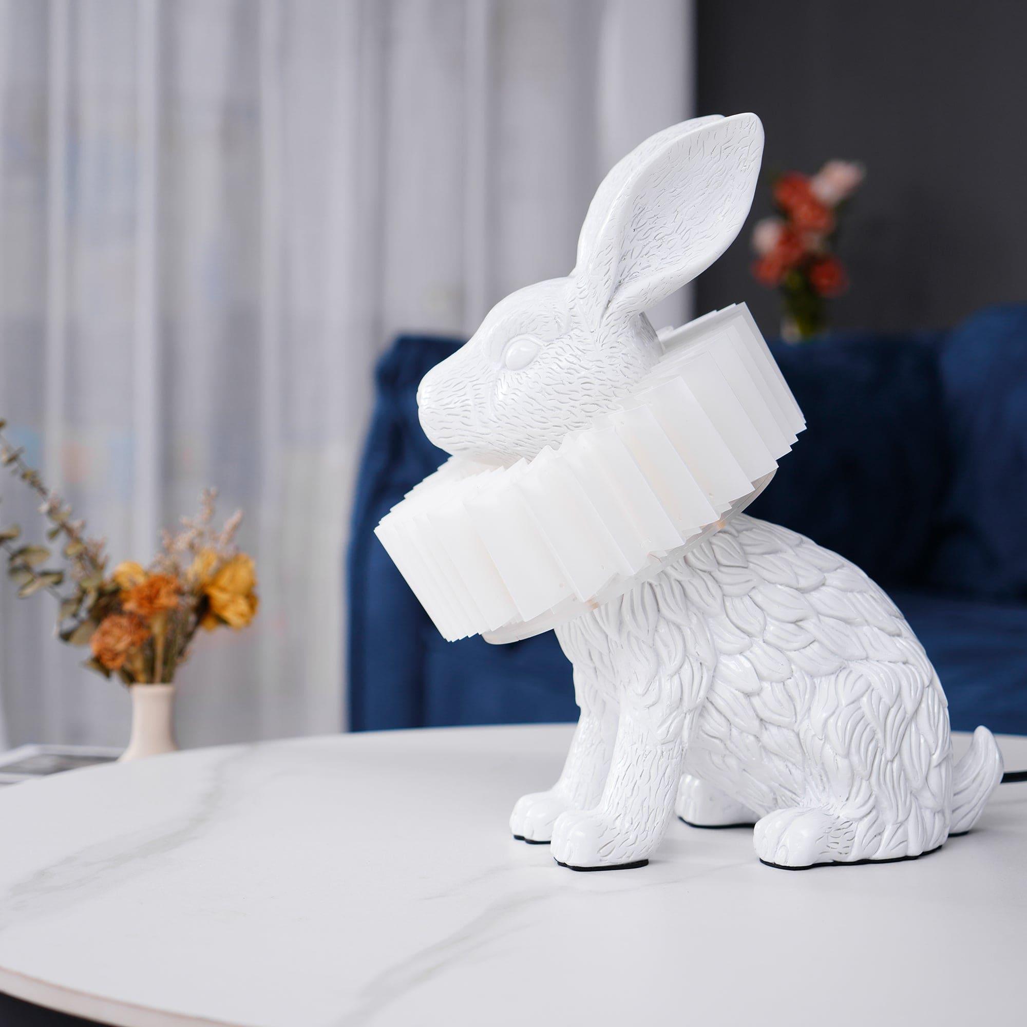 Rabbit White Resin Table Lamp - Vinlighting