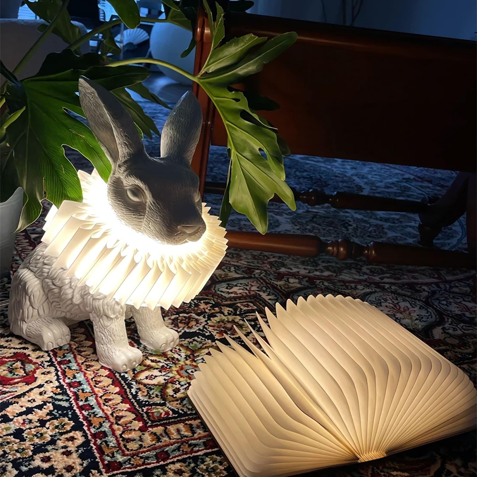 Rabbit White Resin Table Lamp - Vinlighting