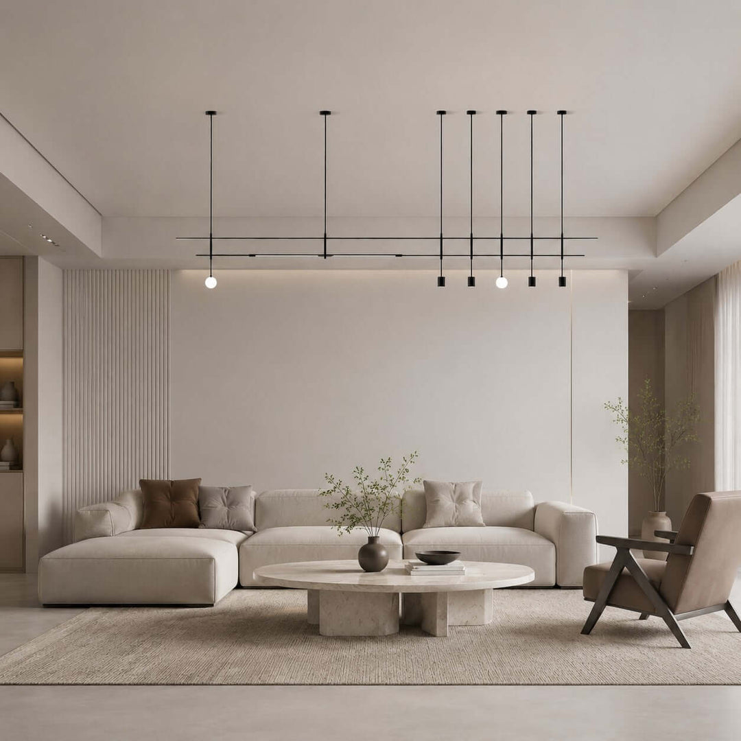 Railmore Linear Chandelier - Modern Acrylic Bar Island Light | Vinlighting