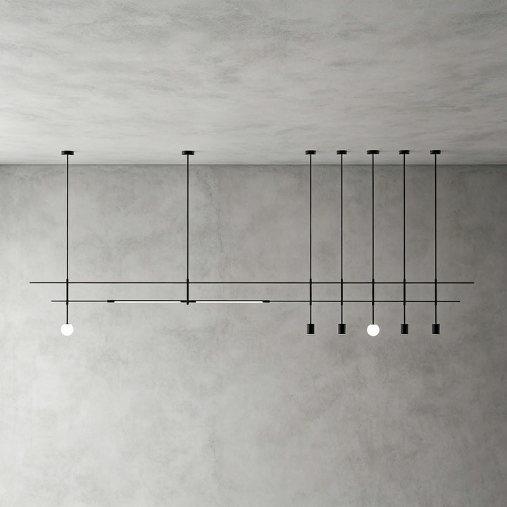 Railmore Linear Chandelier - Modern Acrylic Bar Island Light | Vinlighting