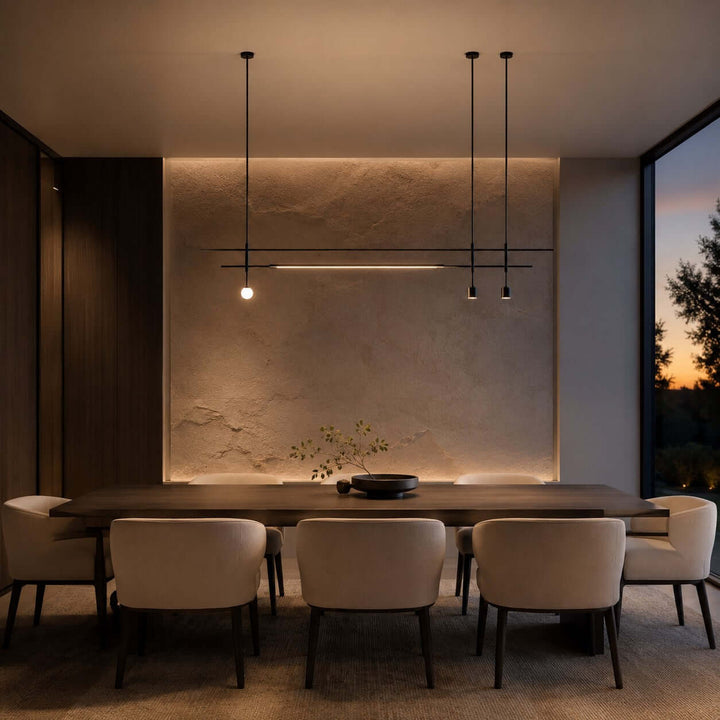 Railmore Linear Chandelier - Modern Acrylic Bar Island Light | Vinlighting