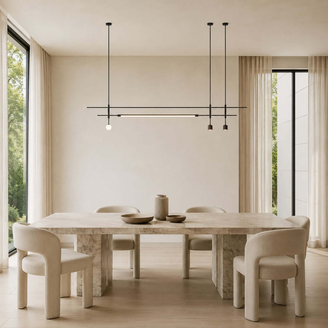 Railmore Linear Chandelier - Modern Acrylic Bar Island Light | Vinlighting