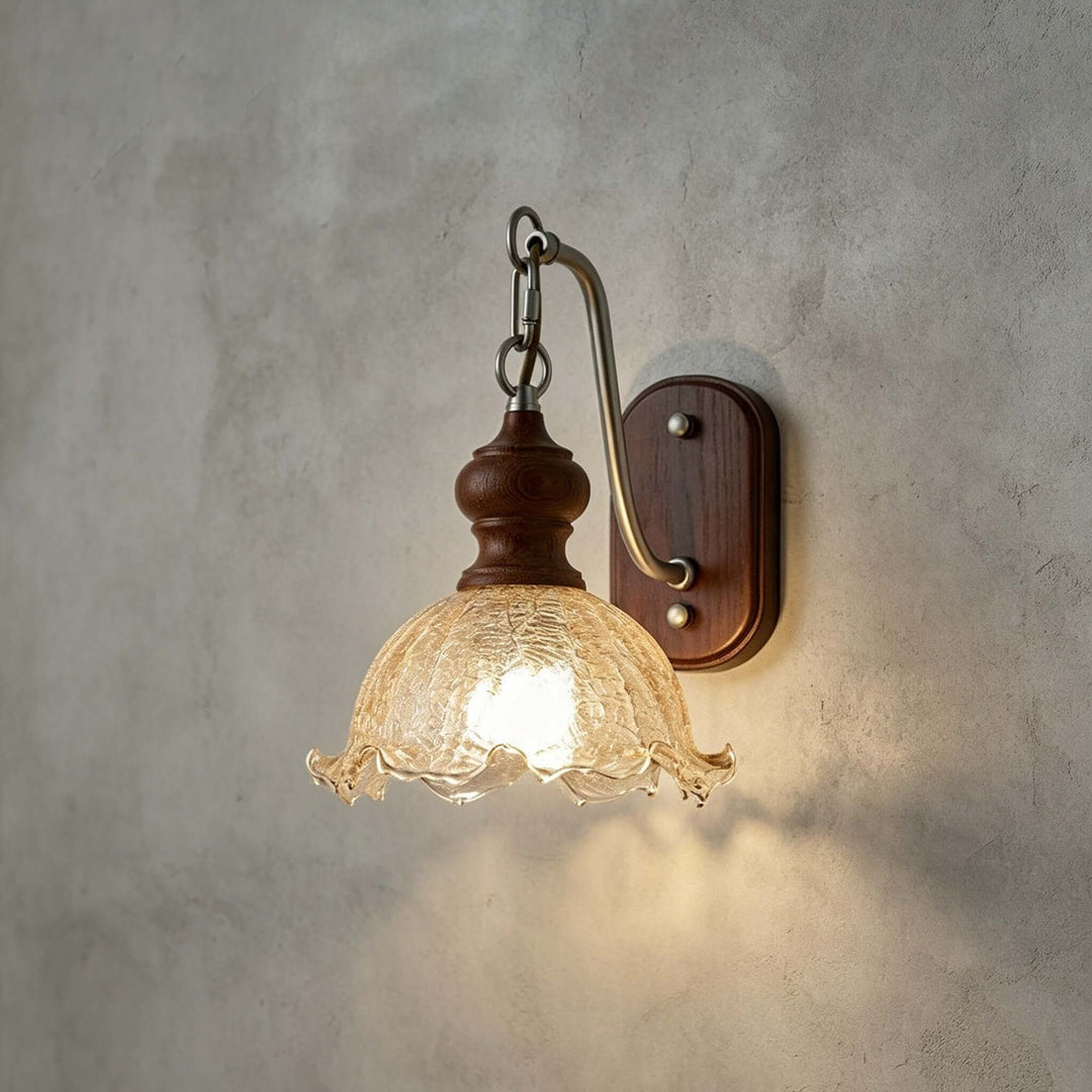 Ralvyn Flower Glass Wall Lights - Vintage Bedside Sconce | Vinlighting