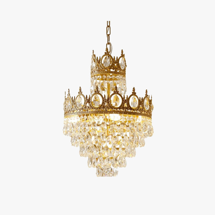 Ravani Chandelier - Vintage Crystal Brass Luxury French Light
