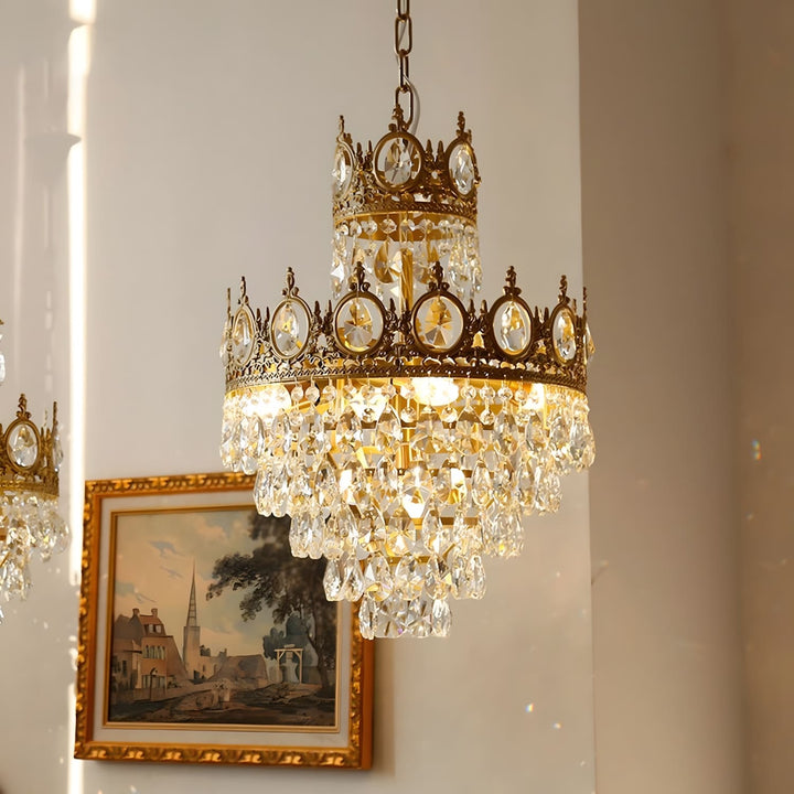 Ravani Chandelier - Vintage Crystal Brass Luxury French Light