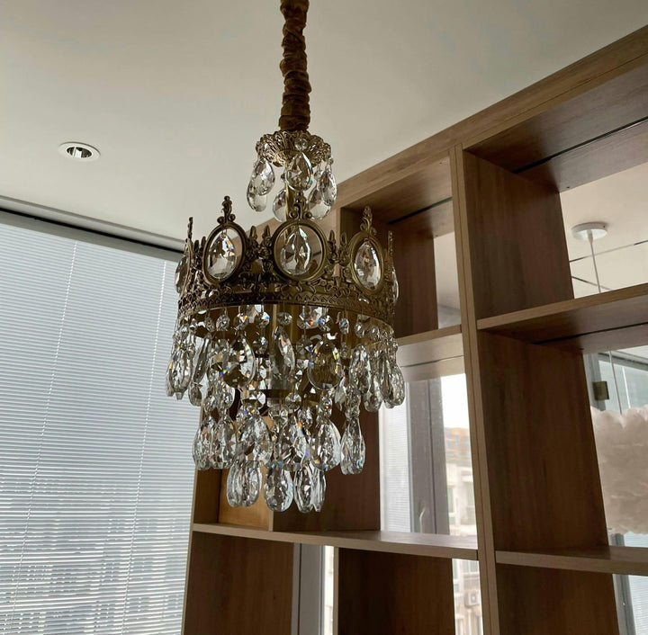 Ravani Chandelier - Vintage Crystal Brass Luxury French Light