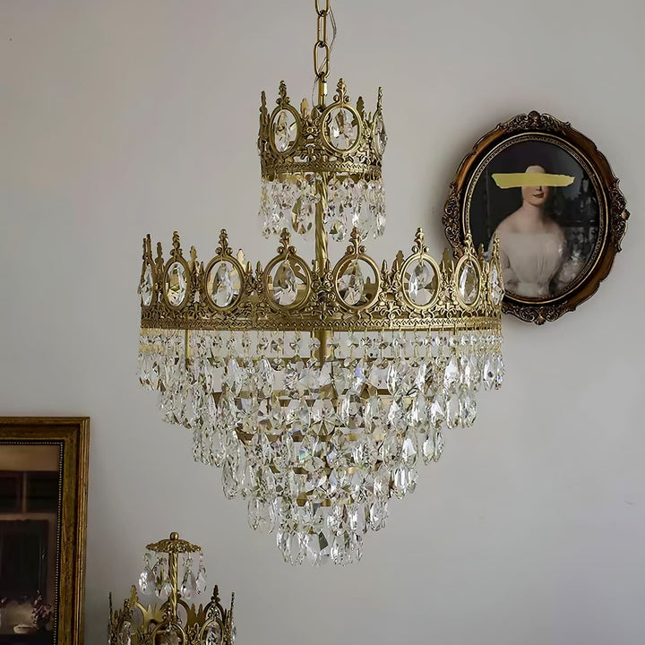 Ravani Chandelier - Vintage Crystal Brass Luxury French Light